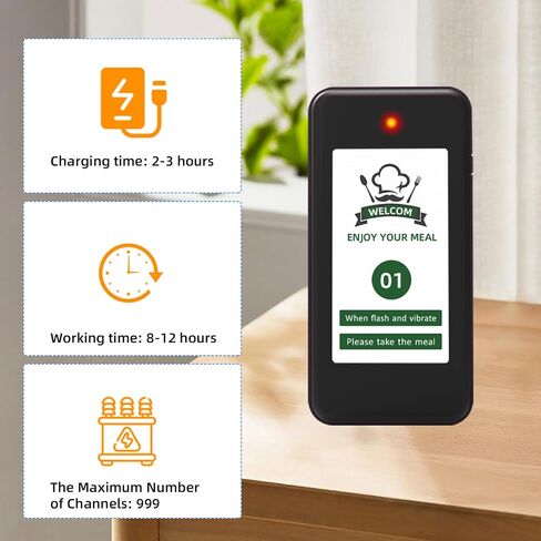 Restaurant Pager System,16 Restaurant Pagers,Wireless Calling System for Restaurant,1600ft Long Range Food Buzzer,Social Distancing Keeping Pagers with Order Buzzers for Food Truck in Saudi Arabia