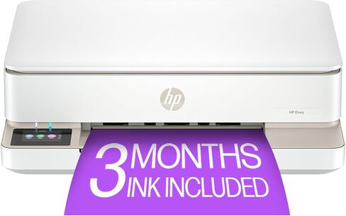 HP Envy 6155e Wireless All-in-One Color Inkjet Printer, Print, scan, Copy, Duplex Printing Best-for-Home, 3 Months of Instant Ink Included (714L5A) in Saudi Arabia