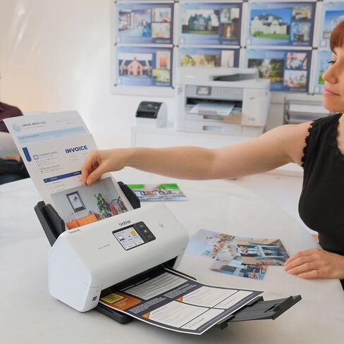 Brother ADS-3300W Wireless, High-Speed Desktop Scanner | 2.8-inch Touchscreen | Scans Up to 40ppm1 in Saudi Arabia
