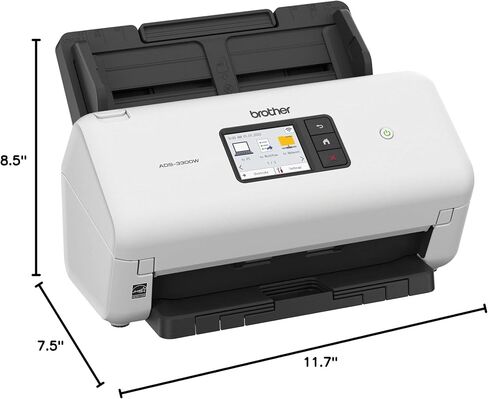 Brother ADS-3300W Wireless, High-Speed Desktop Scanner | 2.8-inch Touchscreen | Scans Up to 40ppm1 in Saudi Arabia