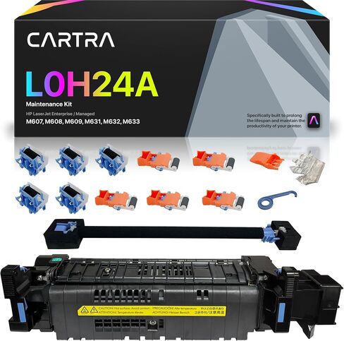 CARTRA Maintenance Kit 110V L0H24A Compatible with HP Laserjet Enterprise M607 M608 M609 M631 M632 M633 Series Includes Fuser and Roller (L0H24A-67901) in Saudi Arabia