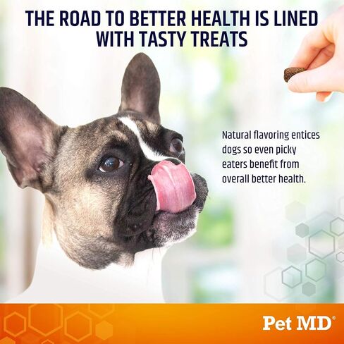 PET MD Salmon Oil Omega 3 for Dogs - Advanced Allergy & Itch Comfort for Dogs - Omega 3 & 6 ، EPA & DHA ، Oil Oil Oil Omga 3 Soft Love - 120 Count in Kuwait