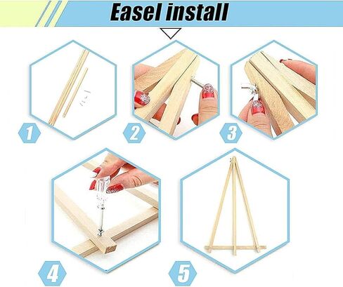 CNITUR Framed and Easel Paint by Numbers Kit for Adults, Paint by Numbers Kit for Beginner Home Table and Gift for Wall Decor 7.8x11.8inch MT2540 in Saudi Arabia