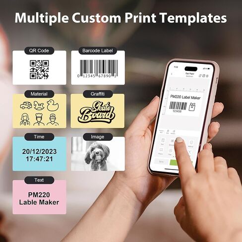 Thermal Labels for Nelko PM220 Label Maker, 2'' x 3.15'' (50x80mm) Thermal Sticker Label, Waterproof, Multi-Purpose Label Tape, 1 Roll of 100 Self-Adhesive Thermal Paper (White) in Saudi Arabia