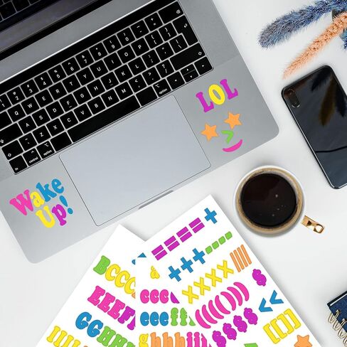 BAZIC Alphabet Numbers Stickers Black Colors, 1" A to Z 0 to 9 Self-Adhesive Sticker for DIY Cards Scrapbooks Labeling (346/Pack), 1-Pack in Saudi Arabia