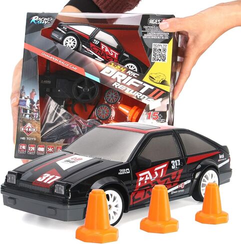 Liberty Imports RC Drift Car 1/24 2.4GHz 4WD Remote Control Sport Racing On-Road Vehicle with LED Light, Batteries and Drift Tires (Style 4) in Saudi Arabia