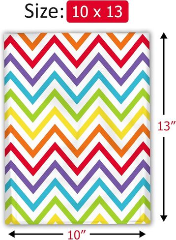 10x13 (100) مغلفات شحن بولي بريدية مصممة هندسية حقائب مطبوعة متميزة in Kuwait