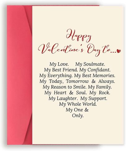 Asmallgf Happy Valentines Day Card for Him Her, Sweet Boyfriend Girlfriend Anniversary Bday Gifts, You Are My Favorite Everything in Saudi Arabia