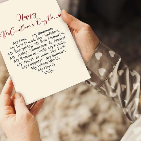 Asmallgf Happy Valentines Day Card for Him Her, Sweet Boyfriend Girlfriend Anniversary Bday Gifts, You Are My Favorite Everything in Saudi Arabia