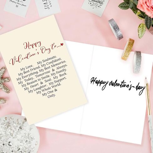 Asmallgf Happy Valentines Day Card for Him Her, Sweet Boyfriend Girlfriend Anniversary Bday Gifts, You Are My Favorite Everything in Saudi Arabia