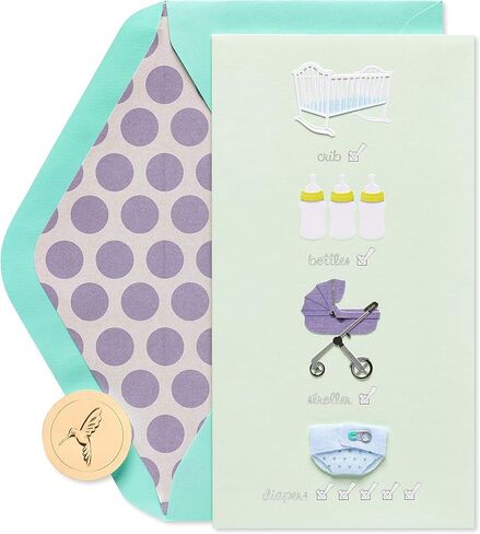 Papyrus New Baby Card (Can't Wait) in Saudi Arabia