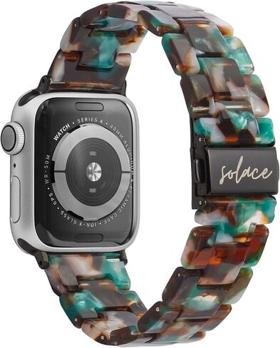 Solace Bands Lightweight Perma Watch Band - Universal Fit for Apple Watch Bands for Women & Men, iWatch Bands for 38mm 40mm 41mm 42mm 44mm 45mm 49mm Ultra, SE, Series 11 10 9 8 7 6 5-1 (Matte Solid) in Saudi Arabia