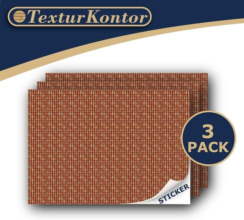 3 Sheets Self-Adhesive Decorative Film Roof Tiles for Model Making in Scale 1:87 Scale H0 (UK: 3.5 mm Scale) (Roof Tiles Clay 3) in Kuwait