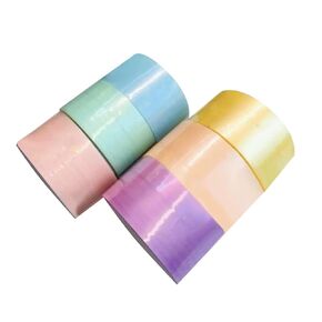 SM SUNNIMIX 6PCS شريط كرة لزجة لاعب DIY الحرف اليدوية ملونة الإبداع الإبداعية المزخرفة مضحك للهدايا الاسترخاء حفلة البالغين ، 4.8 سم