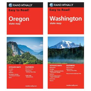 Rand McNally State Maps: Oregon and Washington (2 Maps)