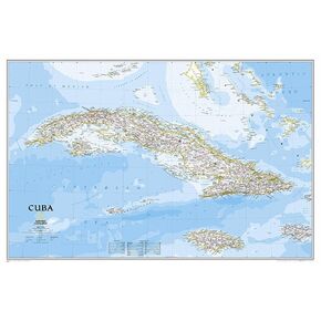 National Geographic Cuba Wall Map - Classic (Poster Size: 36 x 24 in) (National Geographic Reference Map)