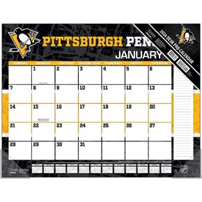 TURNER SPORTS Pittsburgh Penguins 2025 22x17 Desk Calendar (25998061559)