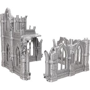 Tabletop Terrain Sci-Fi Ruin Set 1 - Modular Sci-Fi Terrain for Tabletop Wargaming Competitive Ruins 28mm 32mm