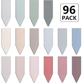 96 Pieces Arrow Shaped Magnetic Bookmark Colorful Magnet Page Markers Magnetic Page Clips for Students Teachers School Home Office Reading Supplies (Soft Color Set)