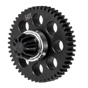 Steel Differential Spur Gear with Pinion Assembly Drive Gear for Hyper Go H16BM H16GT H16DR H16PL MJX 14301 14302 1/14 1/16 Scale RC Car Parts