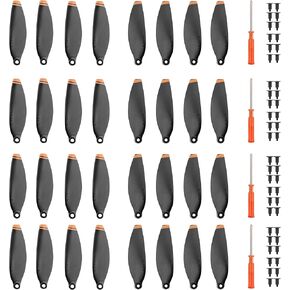 (32Pcs) Propellers for DJI Mini 4K/Mini 2/Mini 2 SE/Mini SE,Drone Propellers Replacement Parts Orange Props for DJI Mavic Mini/Mavic Mini 2,Low Noise Quick Release Blades for DJI Mini 4K Accessories