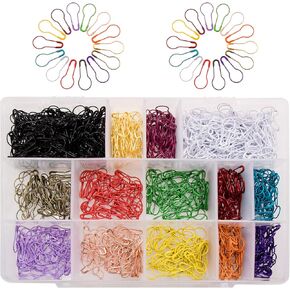 1000PCS 14 Colors Bulb Safety Pins Knitting Stitch Markers Sewing Making