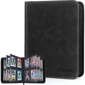 JoyHood Top Loader Binder, Holds 252 Loaders, 9 Slot Trading Card Collection Binder with Sleeves, Storage Holder for Sports Cards, Grey