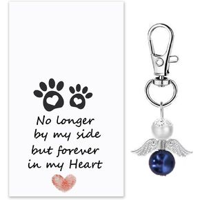 MKISHINE Pet loss Keyring, Pet memorial, Pet Loss, Pet Loss Gift, Pet Memorial Gift, Dog loss Gift, Pet lover Gift, Pet Sympathy Gift, Loss of pet, pet guardian angel key chain