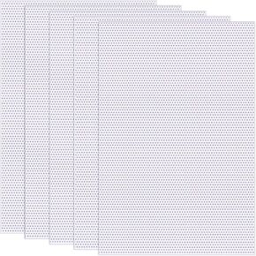 PAGOW 5 Sheets White Fursuit Eye Mesh, 11.8"x7.87" Waterproof Printable Eye Mesh, PVC Plastic Net for Furry Cosplay, Props, Fursuits, Crafts