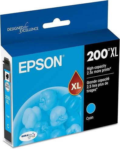 Epson 200 DURABrite Ultra Ink High Capacity Black Cartridge (T200XL120-S) Works with Workforce WF-2520, 2530, 2540, Expression XP-200, 300, 310, 400, 410 in Saudi Arabia