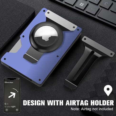 Zeeker for Magsafe Wallet, Magnetic Wallet with Airtag Holder & Money Clip for iPhone 16/15/14/13/12 Series,15-Card Holder, Upgrade with iPhone Wallet,RFID Blocking, Macaron Black in Saudi Arabia