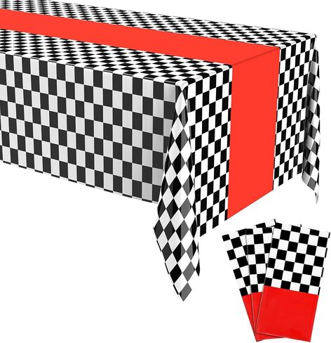 Irenare 3 Sheets Car Birthday Party Supplies Racing Party Decorations Road Tablecloth Racetrack Table Runner Table Covers for Car Theme Birthday Party, 54 x 108 Inch(Pink) in Kuwait