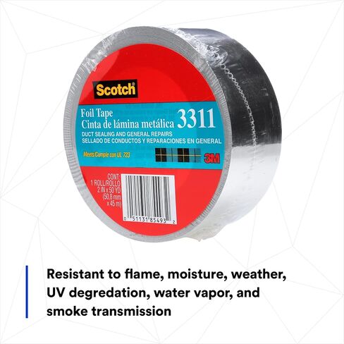 Scotch Stucco Tape, 1.88 in x 60yd, 30 Day Clean Removal, Heavy-Duty Outdoor Stucco Tape, UV & Moisture Resistant, Water Resistant Poly Backing, 1 Roll, Red (3260-A) in Kuwait