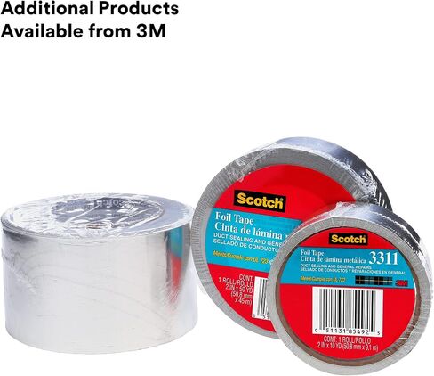 Scotch Stucco Tape, 1.88 in x 60yd, 30 Day Clean Removal, Heavy-Duty Outdoor Stucco Tape, UV & Moisture Resistant, Water Resistant Poly Backing, 1 Roll, Red (3260-A) in Kuwait