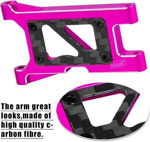 RC Aluminum Front Rear Suspension Arms&C-Hubs Steering Block Caster Blocks Upgrades Parts for 1/18 LaTrax Teton,Suspension Arms&Stub Axle Carriers Knuckles Set,Replace Parts 7630 7532 7552X(Pink) in Kuwait