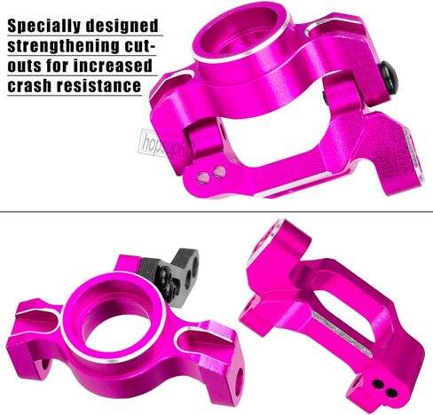 RC Aluminum Front Rear Suspension Arms&C-Hubs Steering Block Caster Blocks Upgrades Parts for 1/18 LaTrax Teton,Suspension Arms&Stub Axle Carriers Knuckles Set,Replace Parts 7630 7532 7552X(Pink) in Kuwait