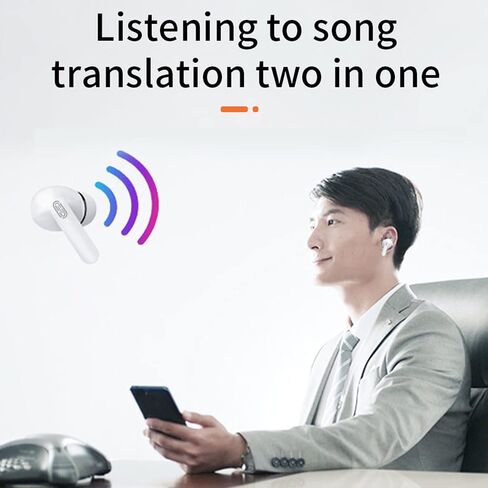 ترجمة سماعات الأذن في الوقت الفعلي ، Traductores ingles ingles espanol ، تدعم 114 لغة في الوقت الحقيقي دقة عالية الترجمة تترجمة سماعات الأذن مع مكبرات الصوت (أسود) in Kuwait