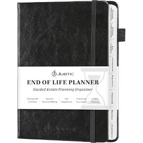 End of Life Planner, Estate Planning Organizer, Death Planner with Labels, Just in Case I Die Book Organizer, Will Preparation, Funeral Planning, Final Arrangements Notebook (5.6 * 8.5")-Dark Green