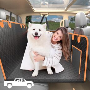 Toffos Trucks Back Seat Extender for Dogs, Hard Bottom Dog Car Seat Cover Supports 400lbs, Waterproof Scratchproof Hammock for F150, Silverado, GMC Sierra, RAM 1500 Crew Cab
