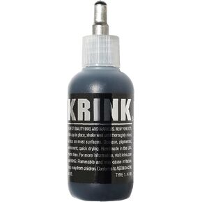 Krink K-66 Silver Paint Marker - Vibrant and Opaque Fine Art Graffiti Markers for Unique Marks on Metal Paper Painted Surfaces and More - Alcohol-Based Krink Permanent Paint Markers for Lasting Lines