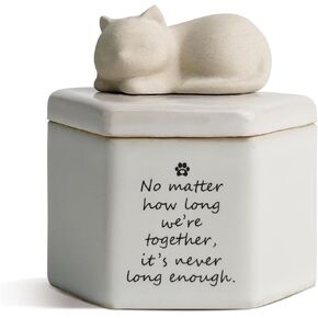 Pet Urns for Dogs Ashes Dog Memorial Gifts for Loss of Dog,Urn for Dog Ashes Keepsake Dog Hair Keepsake Ceramic Dog Keepsake Box Dog Memorial Keepsake Loss of Dog Sympathy Gift
