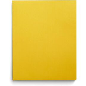 Staples 578554 School Grade 2 Pocket Folder with Fasteners Yellow 25/Box