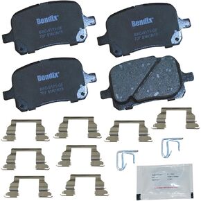 Bendix Priority 1 Ceramic Front Disc Brake Pad Set for Infiniti QX56 2013-2006, QX80 2017-2014, Nissan Armada 2015-2006, Titan 2015-2008 - (CFC1509) in Kuwait