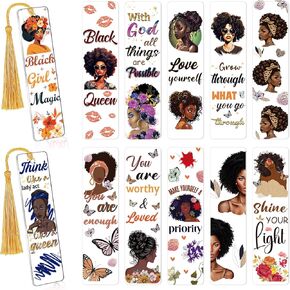 Coquete UV DTF Bookmark Wraps - 24 Sheets Bow Cherry UVDTF Decals for Acrylic Bookmark Blanks, Double-Sided Printing Rub on Transfer Stickers, Flower UV Stickers for Book Lover DIY Crafts