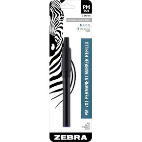 Zebra Pen PM-701 Stainless Steel Permanent Marker Refill, Fine Bullet Tip, Blue Ink, 1-Pack