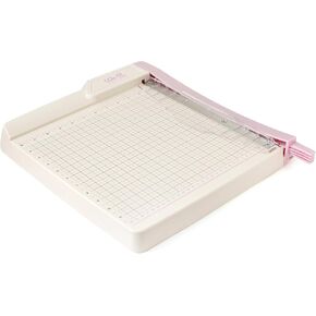 We R Memory Keepers Mini Guillotine Paper Trimmer – Blue, Compact Paper Cutter, 1/4-Inch Grid for Precision Cutting, Cuts Up to 3 Sheets, Perfect for Card Making, Journals, and Small Craft Projects