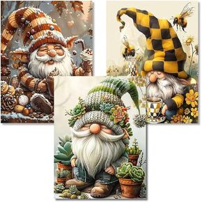 Diamond Art Kits for Adults - 3 Pack Landscape Diamond Painting Kits for Adults, 5D Round Full Drill Landscape Gem Art for Adults, Paint by Diamonds Pictures DIY Crafts Kits 12x16inch