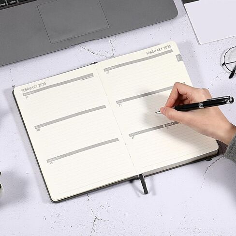 2025 Planner - Weekly & Monthly Planner 2025 with Calendar Stickers, JAN 2025 - DEC 2025, 5.75" X 8.25", Planner 2025 with Premium Thicker Paper, Pen Holder, Inner Pocket and 44 Notes Pages - Gray in Saudi Arabia