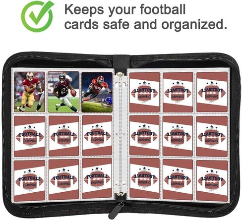 900 Pockets Basketball Card Binder Sleeves for Basketball Trading Cards, Carring Case with Basketball Card Sleeves Album Card Holder Protectors for Football Baseball Sports Card in Kuwait