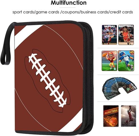 900 Pockets Basketball Card Binder Sleeves for Basketball Trading Cards, Carring Case with Basketball Card Sleeves Album Card Holder Protectors for Football Baseball Sports Card in Kuwait